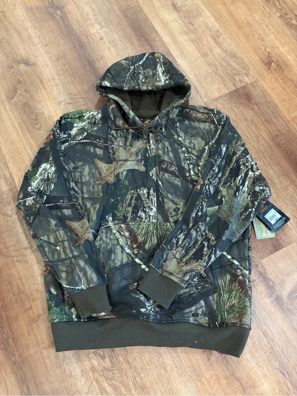 Ridgecut TOUGHSHIELD Mossy Oak Camo Hoodie sz Large NWT.
